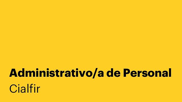Administrativo/a de Personal