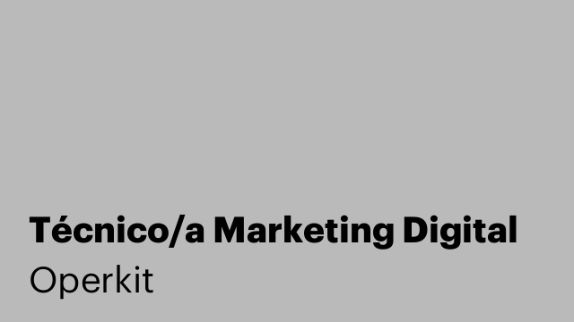 Técnico/a Marketing Digital