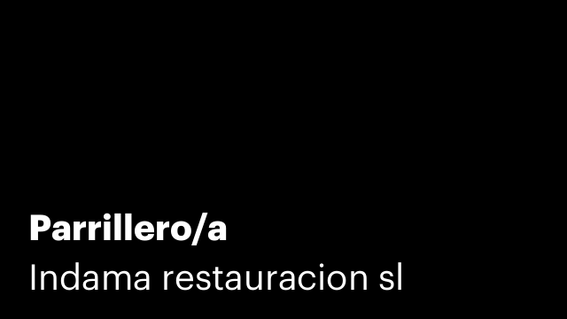Parrillero/a