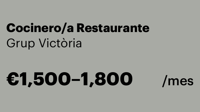 Cocinero/a Restaurante