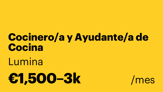 Cocinero/a y Ayudante/a de Cocina