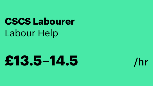 CSCS Labourer