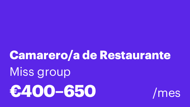 Camarero/a de Restaurante