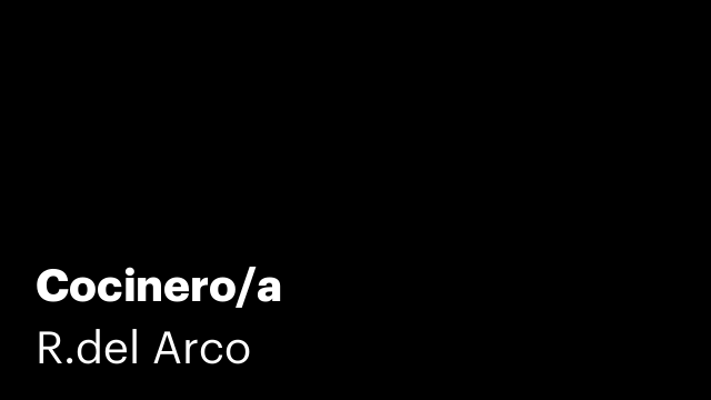 Cocinero/a