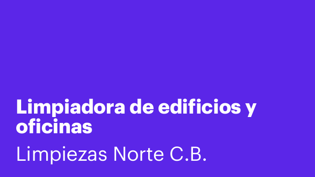 Limpiadora de edificios y oficinas