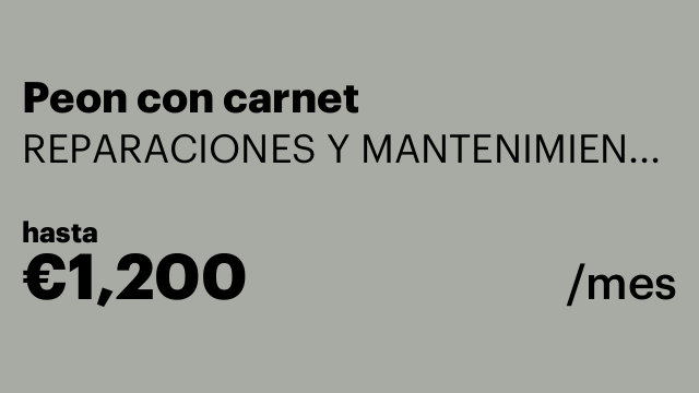 Peon con carnet