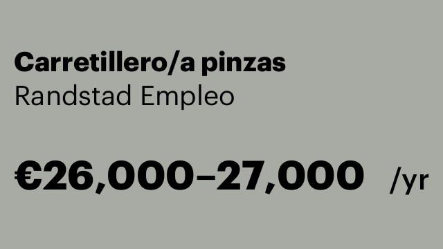 Carretillero/a pinzas