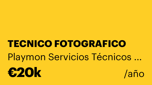 TECNICO FOTOGRAFICO