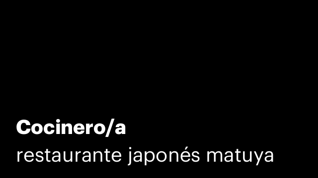 Cocinero/a