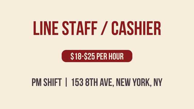 PM Line staff / Cashier