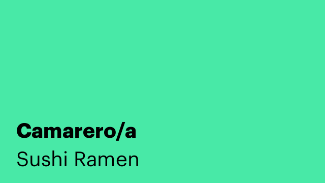 Camarero/a