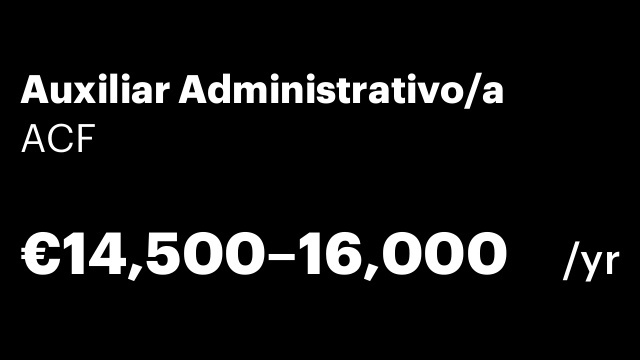 Auxiliar Administrativo/a
