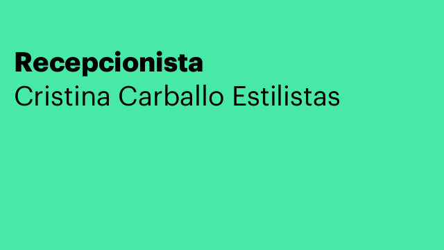 Recepcionista