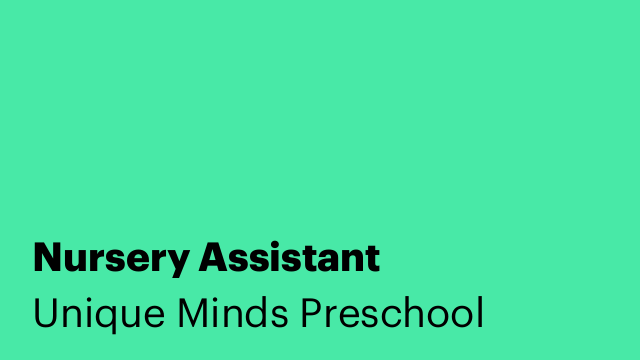 Nursery Assistant