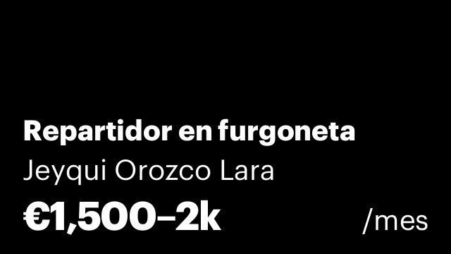 Repartidor en furgoneta