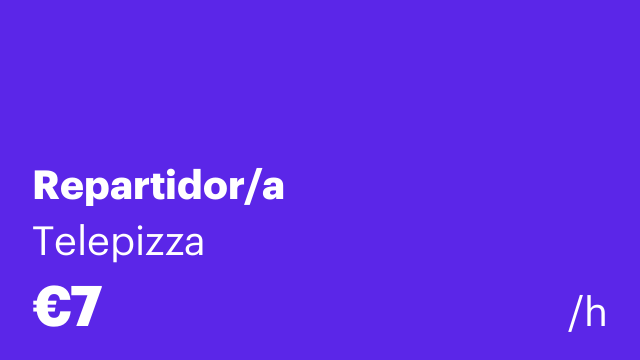 Repartidor/a