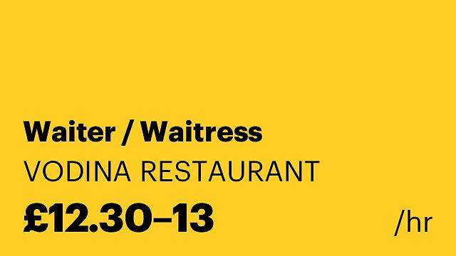 Waiter / Waitress