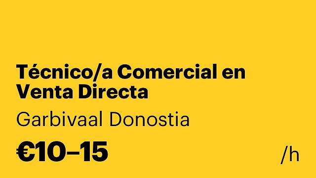 Técnico/a Comercial en Venta Directa