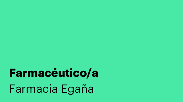 Farmacéutico/a
