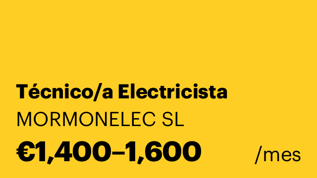 Técnico/a Electricista