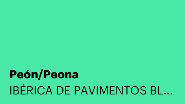 Peón/Peona