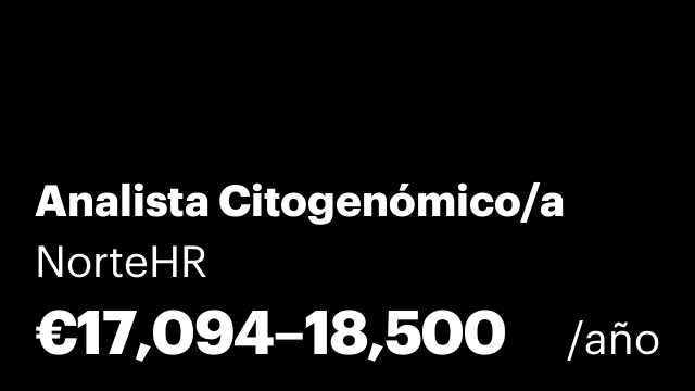 Analista Citogenómico/a