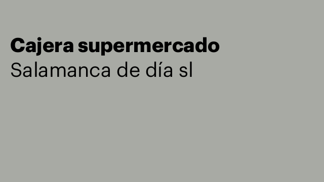 Cajera supermercado