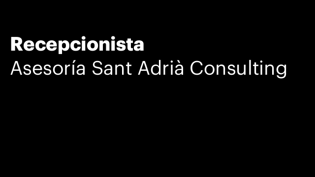 Recepcionista