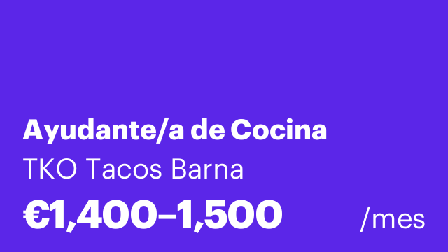 Ayudante/a de Cocina