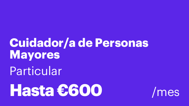 Cuidador/a de Personas Mayores