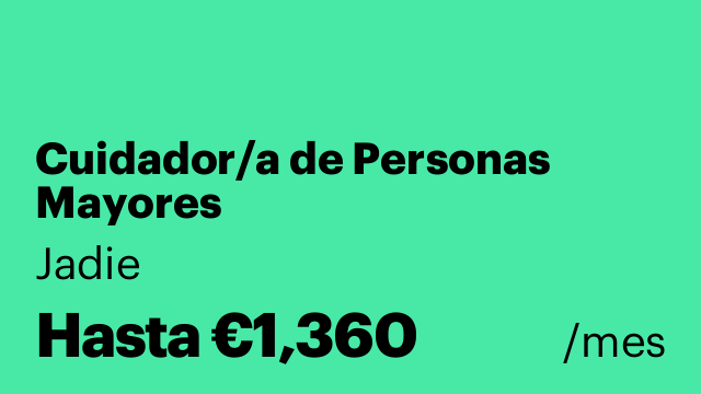 Cuidador/a de Personas Mayores