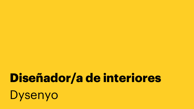 Diseñador/a de interiores