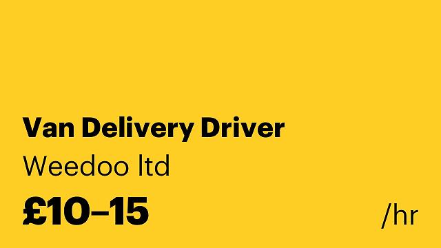 Van Delivery Driver