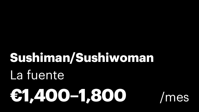 Sushiman/Sushiwoman