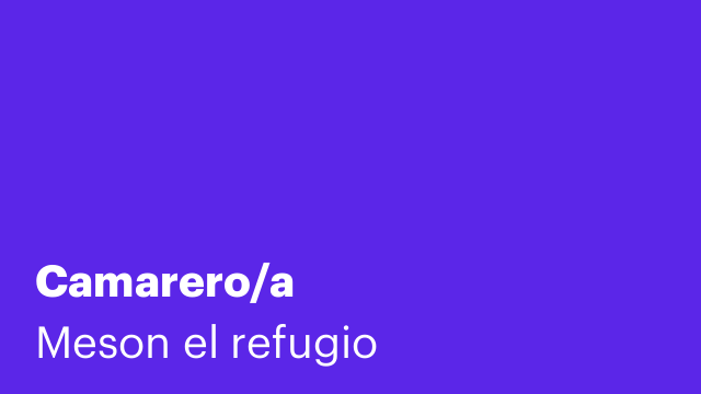 Camarero/a