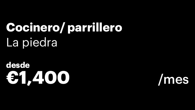 Cocinero/ parrillero