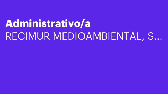Administrativo/a