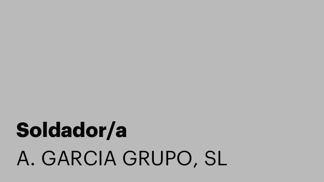 Soldador/a