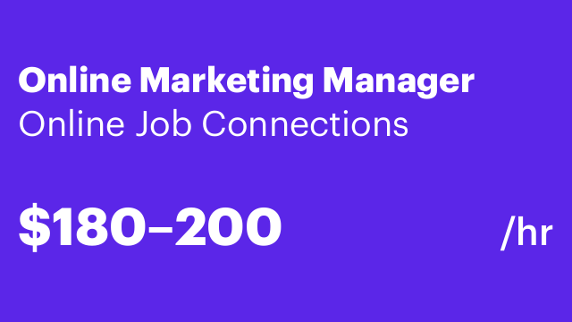 Online Marketing Manager