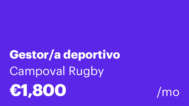Gestor/a deportivo