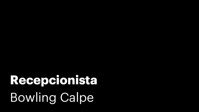 Recepcionista