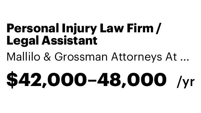 Personal Injury Law Firm / Legal Assistant