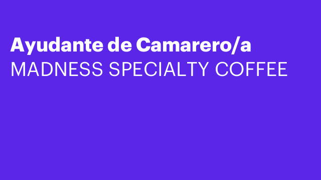 Ayudante de Camarero/a