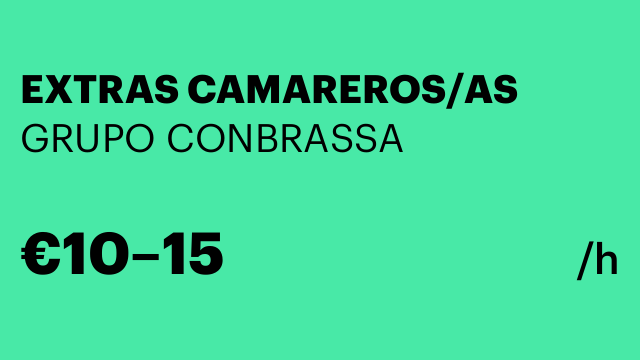 EXTRAS CAMAREROS/AS
