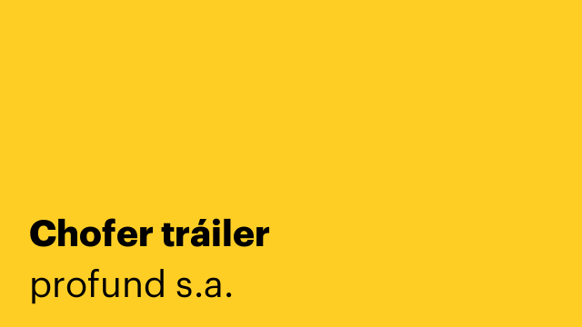 Chofer tráiler