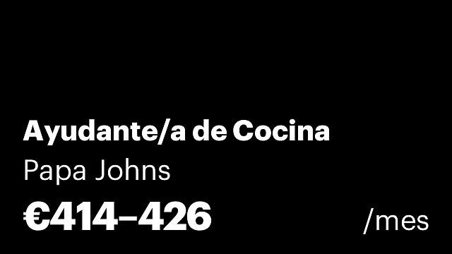 Ayudante/a de Cocina