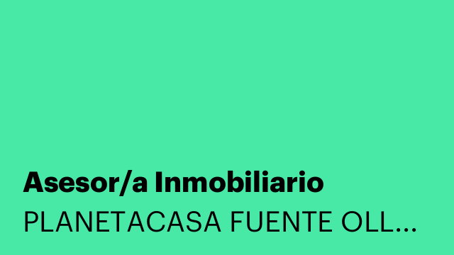 Asesor/a Inmobiliario