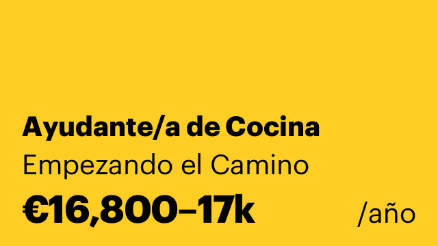 Ayudante/a de Cocina