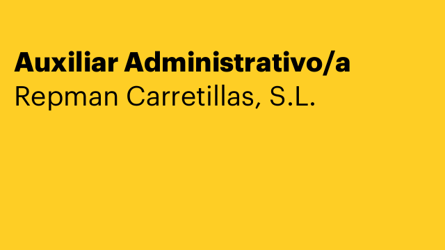 Auxiliar Administrativo/a