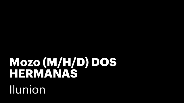 Mozo (M/H/D) DOS HERMANAS